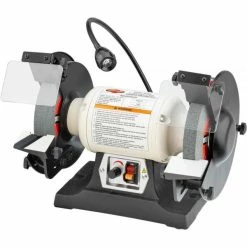 Shop Fox 8 In. Variable-Speed Grinder With Work Light W1840
